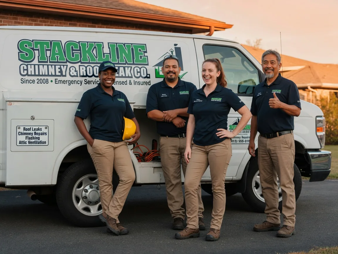 Chimney flashing repair company in Poyntelle, PA